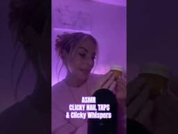 ASMR Clicky Nail Tapping With SUPER Clicky Whispering In A NY Accent  #sleepaid #whispers