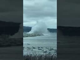 Waves on Lake Michigan getting rough!