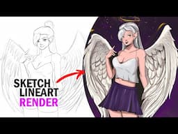 Bad Angel 😈Character Design ✨ [Speedpaint]