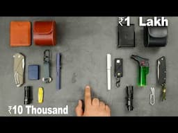 ₹10,000 vs ₹1,00,000 Everyday Carry Kit for Modern Men : Budget vs Premium EDC