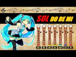 Miku Hatsune - Levan Polkka para Flauta Dulce "Con Notas Explicadas" (COMPLETA) 💙