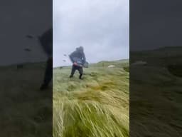 Action of a Crazy man! 😱 Flying Crazy high with a Kite in a Storm! 🤯