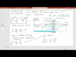 Lens Maker's Equation and the Thin Lens Equation