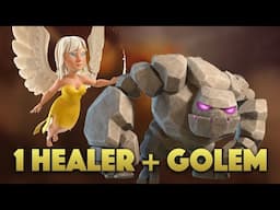 1 Healer + 1 Golem Killsquad | Golem Walk Mass Hog Strategy | Clash Of Clans