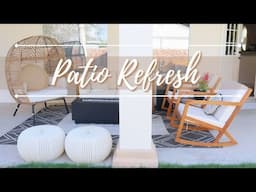 MINI PATIO MAKEOVER || BACKYARD REFRESH 2021