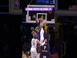 LeBron got back Jonathan Isaac with a poster 😤