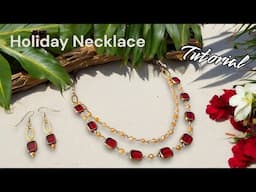 Double Strand Holiday Necklace | Step-by-Step Tutorial | Didi’s Deluxe Bead Box