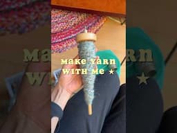 Make Yarn with Me!  🌟 #dropspindle #spinningyarn #fiberartist