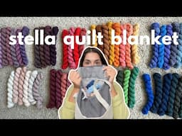 the stella quilt blanket begins | yarn organization and prep, where i've been