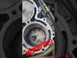 How Messed Up! Melted dasa 1000 freestyle jetski engine #engine #jetski #4stroke #broken