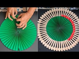 Amazing Home Decoration craft ideas | Waste cardboard using Plastic spoons craft  | DIY Room decor