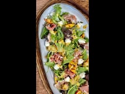 Grilled Peach and Prosciutto Salad