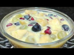 Fruit Custard recipe with English & Tamil subtitles | Summer special recipes | Kids favourite recipe