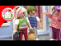 Playmobil Familie Hauser - Lena allein beim Friseur - Geschichte mit Lena, Malte und Rosabella