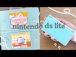 🎮 play nintendo ds lite with me | dr kawashimas brain training, cooking mama and more ~nostalgic ☁️