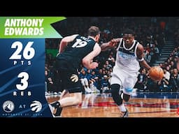 Anthony Edwards Scores 26 Points Against Raptors | 11.21.24