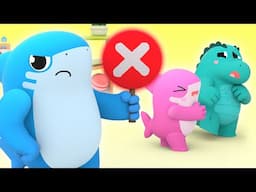 DON’T TOUCH people without asking first, BABY SHARK! - Good Behavior Songs For Kids | Shark Academy