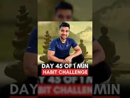 Feeling NEGATIVE? Do this for one minute! Day 45/100 #shorts Habbfit | Aravind Padmaraju