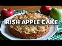 Old-Fashioned Irish Apple Cake with Custard Sauce