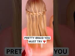 PRETTY BRAID YOU NEED TO TRY | Audrey and Victoria #hairstyle PRODUCTS USED IN DESCRIPTION ⬇️