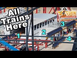 ALL TRAINS HERE | Wonder Woman CONSTRUCTION | Six Flags Magic Mountain