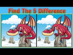 How Good Your Eye Power ! Find The 5 Difference in This Picture//Spot the 5 Difference #puzzle