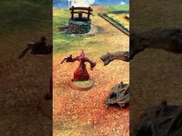 Devilry Afoot Folk-Horror Battle Report, a Discovery of Witches #shorts #miniaturewargaming