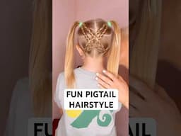 FUN PIGTAIL HAIRSTYLE | Audrey and Victoria #hairstyle PRODUCTS USED IN DESCRIPTION BELOW ⬇️