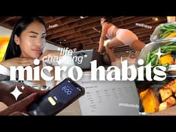 20 Easy Micro Habits To Level Up & Change Your Life // Health, Wellness, and Productivity tips 2024