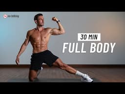 30 Min Full Body Workout - Strength & Fat Burn (No Equipment + No Jumping)