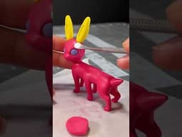 Watch me sculpt a SPIDER Sylveon #pokemon  #art  #clay  #craft  #sculpture  #pokemonfusion  #diy