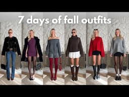 7 days of FALL OUTFITS 🍁🍂