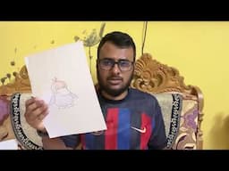 Instructions for completing a drawing of a cute duck | Dilli Wale Sharma Ji