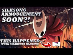 Hollow Knight Silksong Odd Thing Happens When I Do This........ Announcement Imminent?!