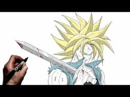 How To Draw Future Trunks | Step By Step | Dragon Ball