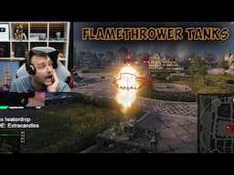 Skill4ltu REACTS TO FLAMETHROWER TANKS ON THE RU SERVER