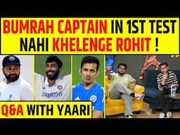 🔴JASPRIT BUMRAH TO CAPTAIN, ROHIT SHARMA OUT OF PERTH TEST, NO MD. SHAMI FOR BGT?