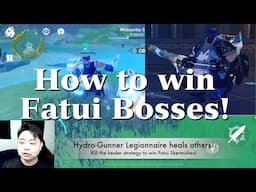 Genshin Impact - Win Against Fatui Bosses (Electro-Hammer Vanguard, Hydro-Gunner Legionnaire)