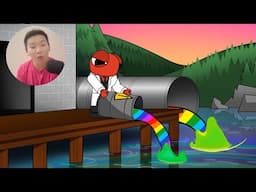 Rainbow Friends - ORIGIN of the RAINBOW GOD?!! (Cartoon Animation)