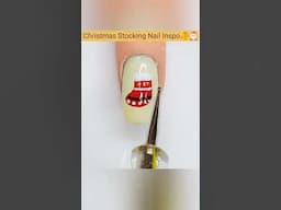 Christmas Stocking Nail Art Design🧦🎅🏻#short #shorts #shortsfeed #nailart #christmas #christmas2024