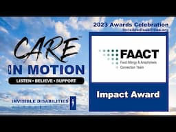 FAACT - Food Allergy Team | Impact Award | CARE In Motion | Invisible Disabilities Association