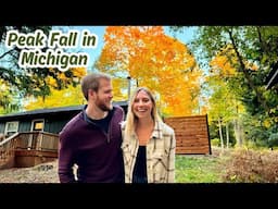 Living In A Cabin In the Woods - Northern Michigan’s BEST Attractions During PEAK FALL Colors