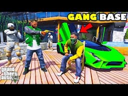 Franklin Trapped GANG BOSS To Save GANG BASE In GTA 5 | SHINCHAN and CHOP