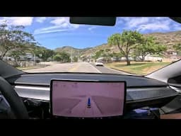 Tesla FSD Run - V12.3.3 - Hawaii