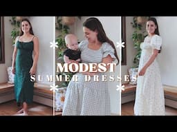 Modest Summer Dresses Try-On Haul 2023 | Great for Nursing Mamas!