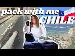 pack with me for CHILE 🇨🇱🗿 first time in South America!!