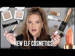 TRYING NEW ELF COSMETICS 😱 Urban Decay Moondust DUPE!