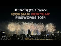 Amazing 2024 New Year Fireworks from Icon Siam Bangkok Thailand