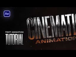 After Effects EXPERT Shares Top Cinematic Intro Animation Techniques