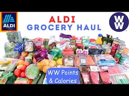 ALDI GROCERY HAUL | WEIGHT WATCHERS POINTS & CALORIES | PLANNING US HEALTHY